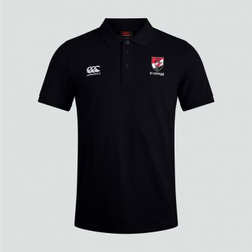 Lohhof Cricket Mens Waimak Polo Shirt Black