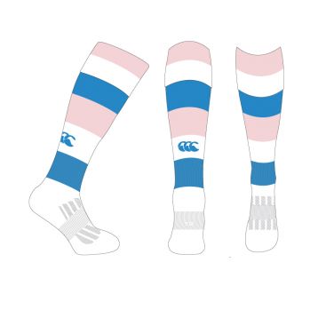 GSRC Unisex Club Playing Socks Pink/White/Sky