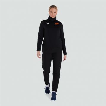 Dutch Girls Womens Club ¼ Zip Mid Layer Training Top Black