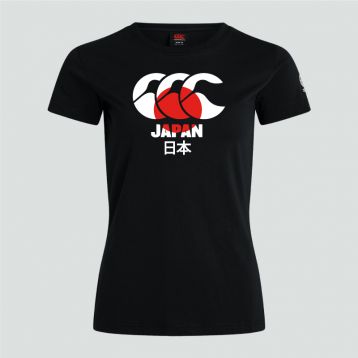 T-shirt Japon femme noir