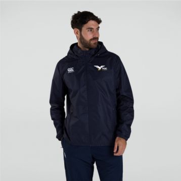 ROC Mens Club Full Zip Rain Jacket Navy