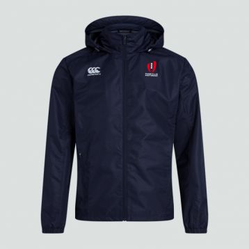 RC Amsterdam Mens Club Full Zip Rain Jacket Navy