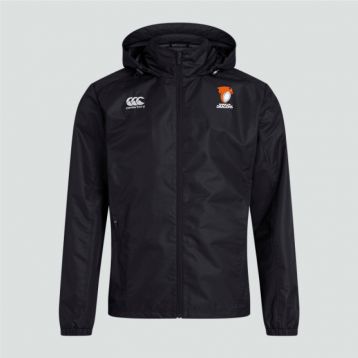 RC Dragons Mens Club Full Zip Rain Jacket Black