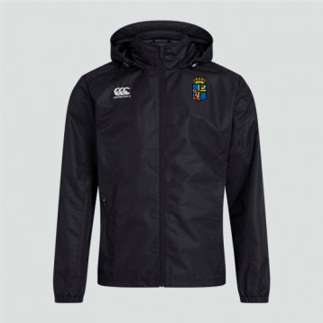 RCO Mens Club Full Zip Rain Jacket Black