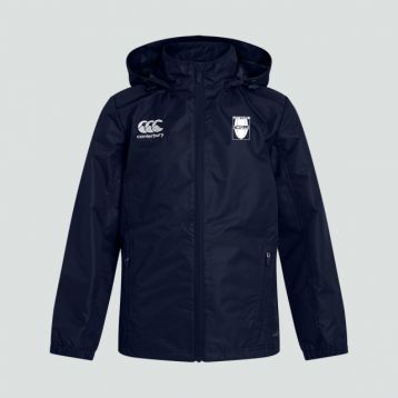 RCZ Junior Unisex Club VapoShield FZ Rain Jacket Navy