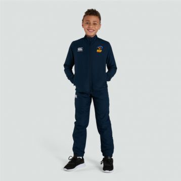 Wasps Junior Unisex Club Track Jacket Navy