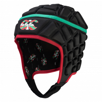 Adult Unisex Raze Headguard zwart/rood/groen