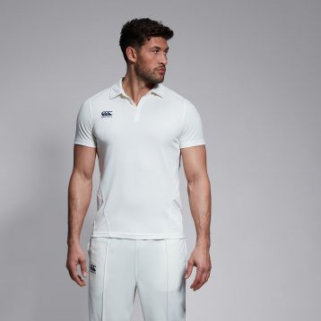 Polo de cricket homme crème