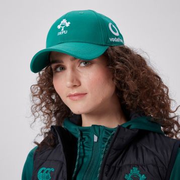 Casquette à visière arrondie IRFU unisexe verte