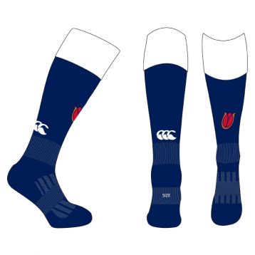 RAZ Unisex Cap Playing Socks Navy/White