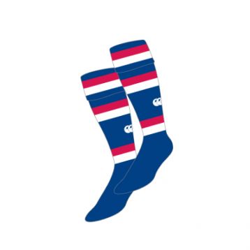 RCW Unisex Club Match Socks Royal/White/Red