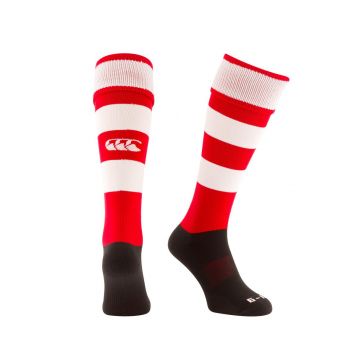 Bielefeld Unisex Club Socks Hooped Red/White