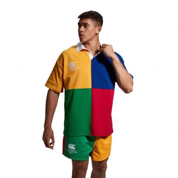 Adult Unisex Harlequin Block Short Sleeved Rugby Jersey